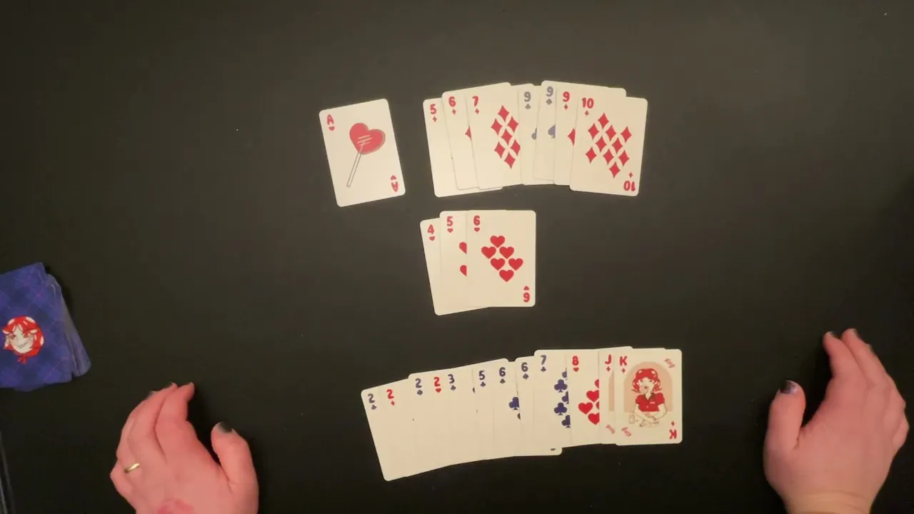 How to play Gin Up - 2p standard deck climbing shedding game