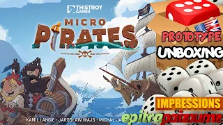Micro Pirates - Prototype Unboxing & Impressions (EN) by Epitrapaizoume