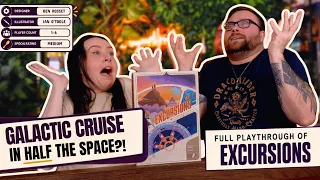Excursions Board Game Playthrough | Galactic Cruise in half the time ... and space?