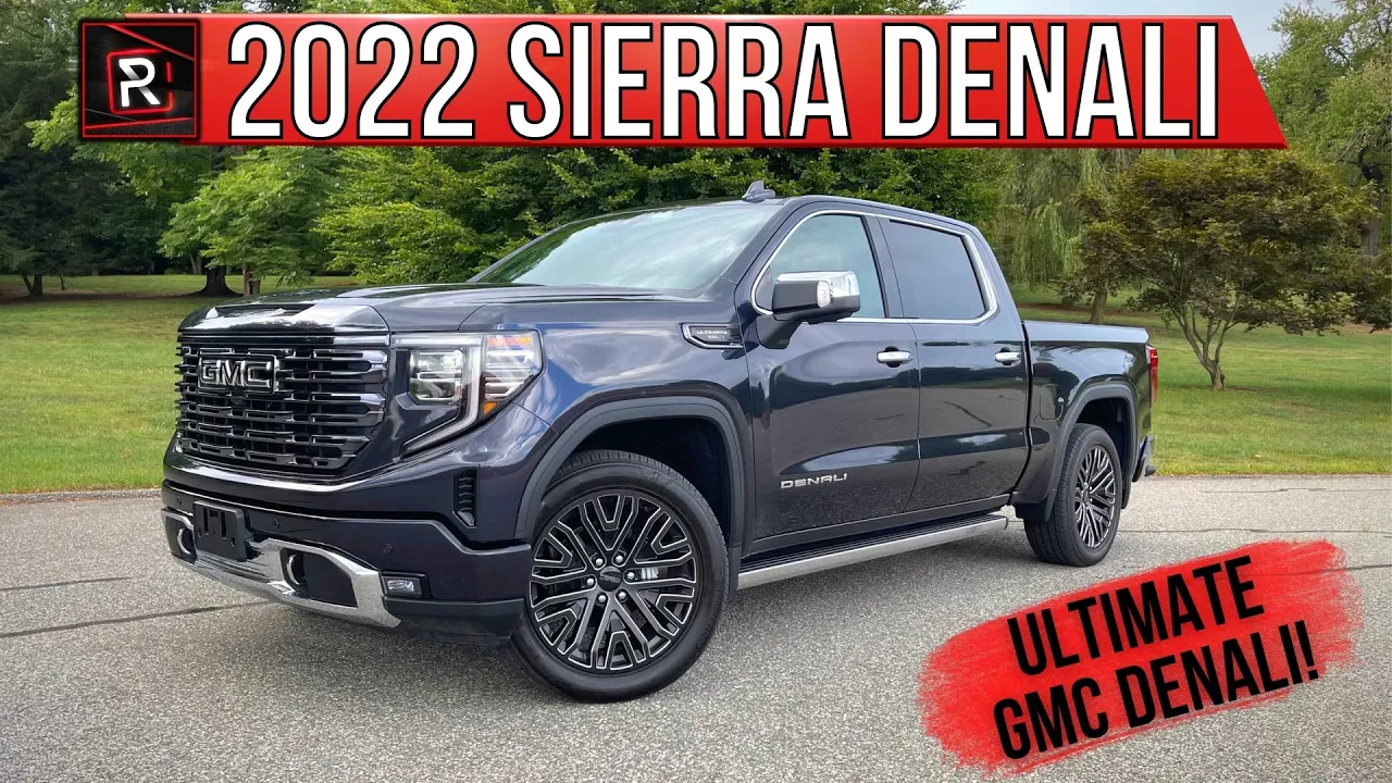 The 2022 GMC Sierra Denali Ultimate Is A V8 Powered Modern Old-School Luxury Truck