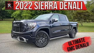 The 2022 GMC Sierra Denali Ultimate Is A V8 Powered Modern Old-School Luxury Truck