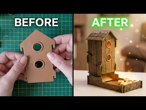 Painting and decorating of the 3D model Birdfeeder Dice Tower