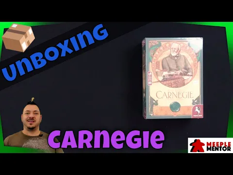 Unboxing Carnegie board game