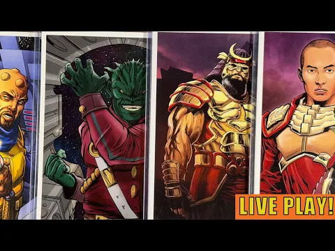 Let's Play Champions of the Galaxy Live Play Filsinger Games - Solo Tabletop Wrestling RPG - M2.557