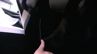 LLumar PPF protected Model X seat from huge scratch