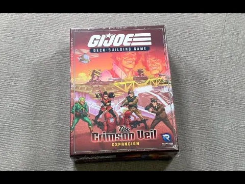 The Discriminating Gamer: GI JOE Deck Building Game: Crimson Veil unboxing with Ray