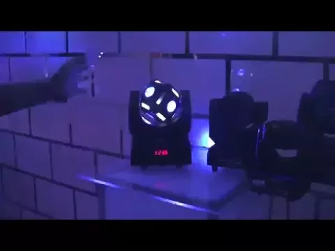 Product video thumbnail for Blizzard Snake Eyes Mini 60-Watt LED Moving Head Light