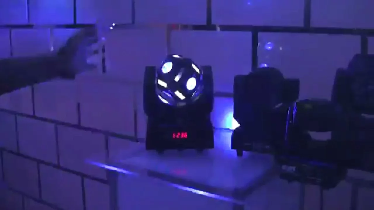 Product video thumbnail for Blizzard Snake Eyes Mini 60-Watt LED Moving Head Light