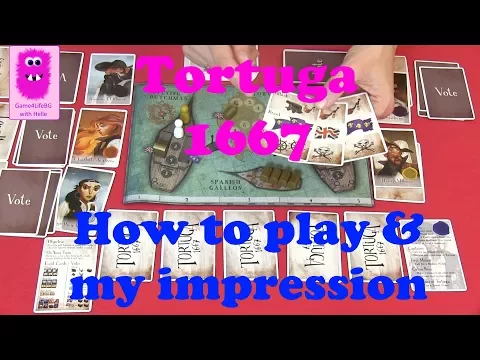Tortuga 1667, How to play & my impression (In English, board game)