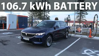 Voyah Free range test with unfinished software