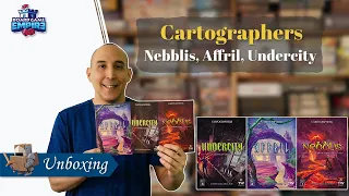 Cartographers Maps Packs - Nebblis, Affril, & Undercity Unboxing