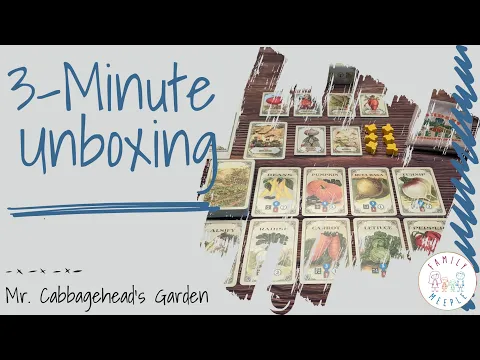Mr. Cabbagehead's Garden - 3-Minute Unboxing