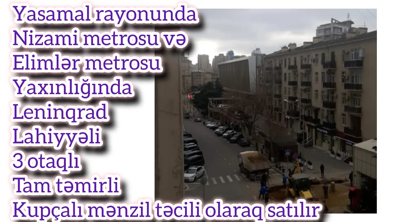 Satılır köhnə tikili 3 otaqlı 85 m²,  Elmlər Akademiyası m.- (əmlakın videosu)