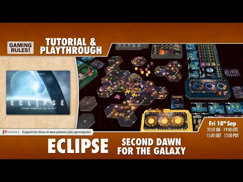 Eclipse: Second Dawn for the Galaxy - Tutorial and Playthrough