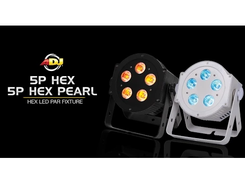 Product video thumbnail for ADJ American DJ 5P Hex Pearl RGBAWUV LED Wash Light