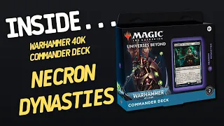 Warhammer 40K Commander Deck Necron Dynasties Magic The Gathering | Inside #81