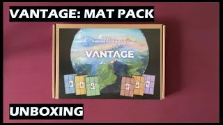 Unboxing Vantage Mat Pack board game accessory
