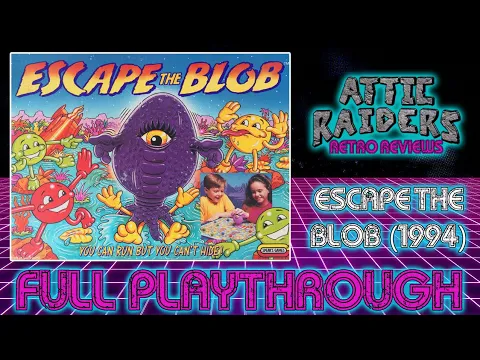 Playthrough of Escape the Blob (1994) by Spear's Games - Vintage Alien Monster Board Game