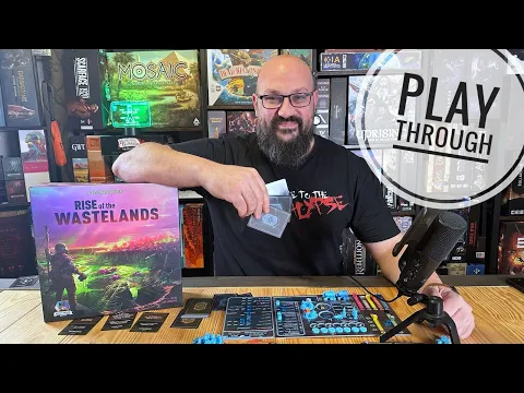 Rise of the Wastelands |4X board game | playthrough | How to play