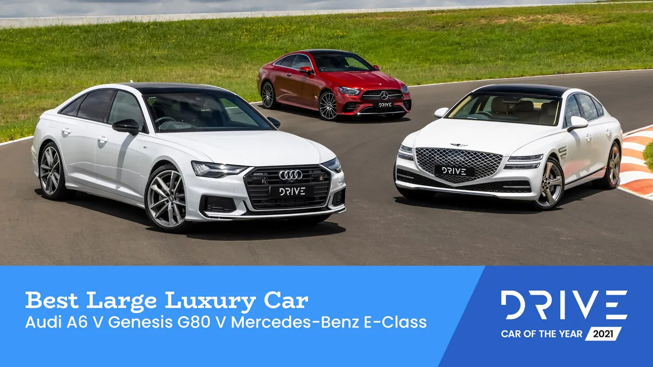 Audi A6 v Genesis G80 v Mercedes-Benz E-Class | Best Large Luxury Car | Drive Car of the Year 2021