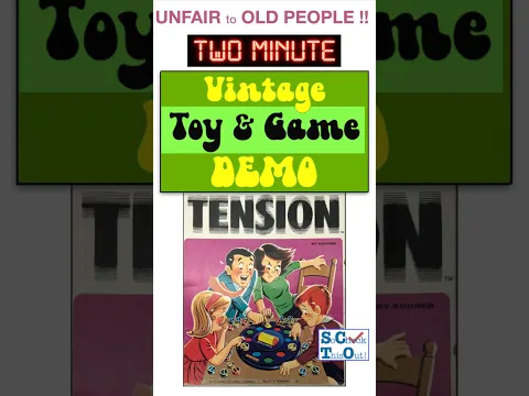 UNFAIR to OLD PEOPLE!!! Vintage Tension game by Kohner - Race others to put the colored dics away!