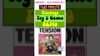 UNFAIR to OLD PEOPLE!!! Vintage Tension game by Kohner - Race others to put the colored dics away!