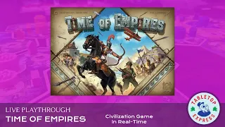 LIVE Playthrough: Time of Empires (Real-Time Civilization Board Game) ⏳🏛
