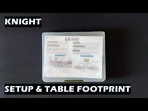 Knight Board Game Setup and Table Footprint