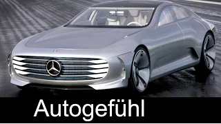 Mercedes-Benz Concept IAA aerodynamic showcase driving shots Interior Exterior