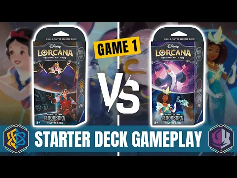 Starter Decks Gameplay - Disney Lorcana TCG  RISE OF THE FLOODBORN