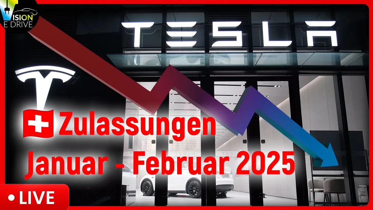 Ist Tesla wirklich am Abstürzen? Schweizer Elektroauto Zahlen und Fakten - Vision E Drive LIVE