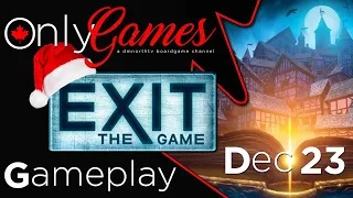 Exit The Game 2022 Advent Calendar: The Hunt For The Golden Book (December 23) Board Game Gameplay