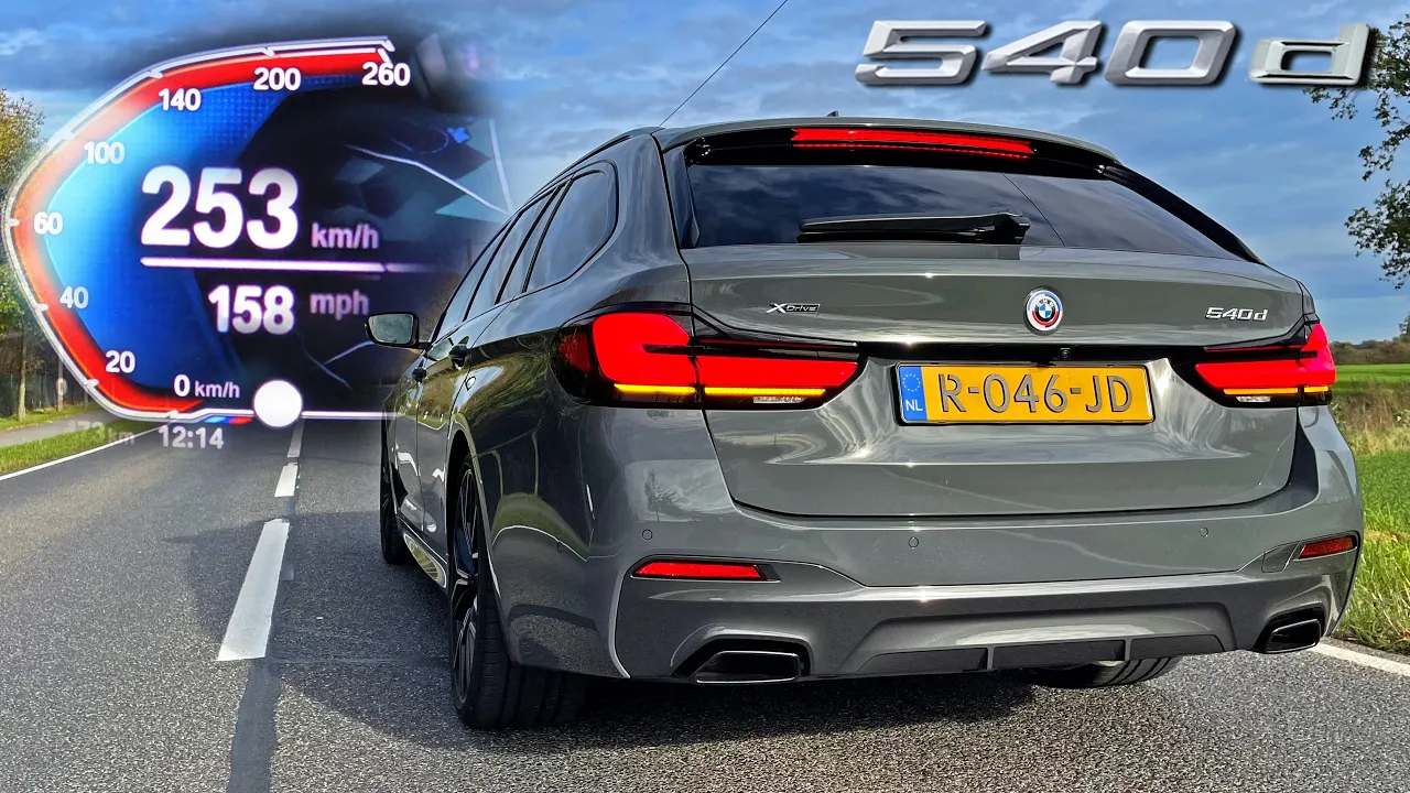 BMW 5 Series Touring G31 LCI 540d xDrive | 0-100 0-60 1/4 MILE & TOP SPEED
