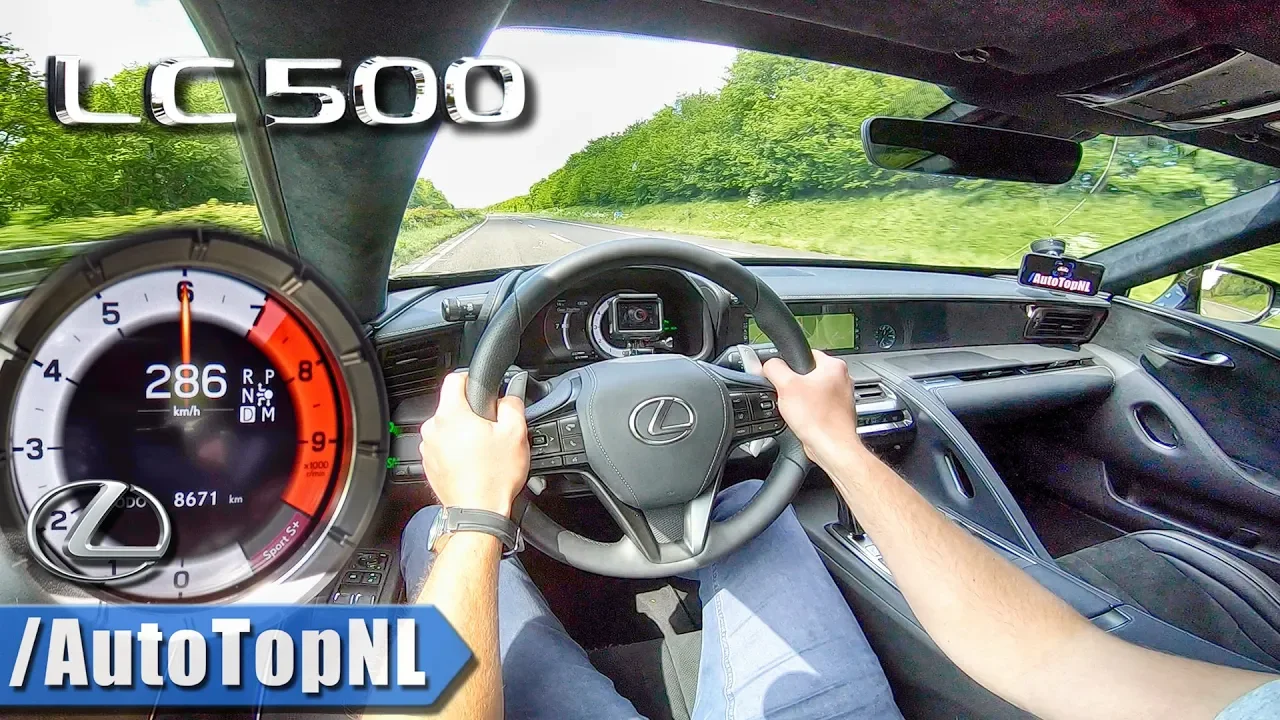 LEXUS LC 500 5.0 V8 477HP - 286km/h TOP SPEED on AUTOBAHN by AutoTopNL