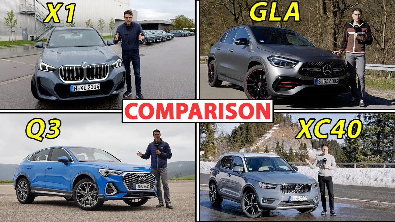 BMW X1 vs Mercedes GLA vs Audi Q3 vs Volvo XC40 best premium compact SUV comparison