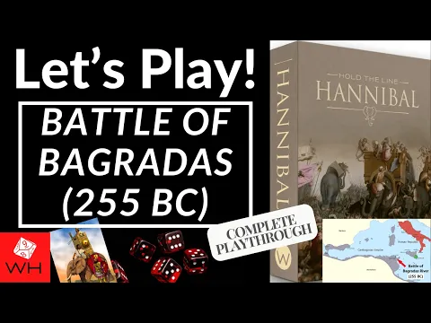 Let's Play! Hold the Line: Hannibal | Wargame | Battle of Bagradas 255 BC | Complete Playthrough