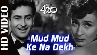 Mud Mud Ke Na Dekh - HD VIDEO | Shree 420 |Raj Kapoor & Nargis | Asha Bhosle | Ishtar Music