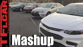 2016 Chevrolet Malibu vs Ford Fusion vs Honda Accord vs Toyota Camry Midweek Mashup Review