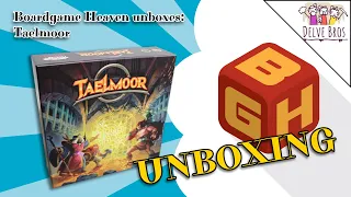 Boardgame Heaven Unboxing 160: Taelmoor (Delve Bros)