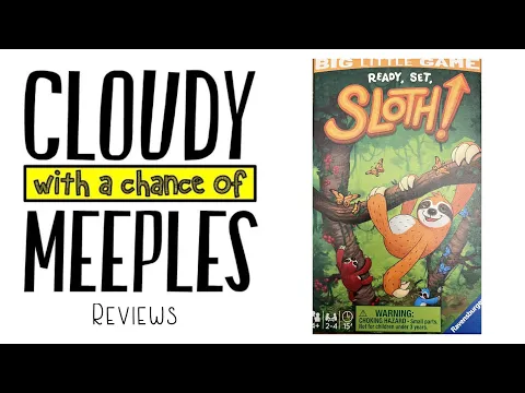 Ready, Set, Sloth! Review - Cloudy with a Chance of Meeples