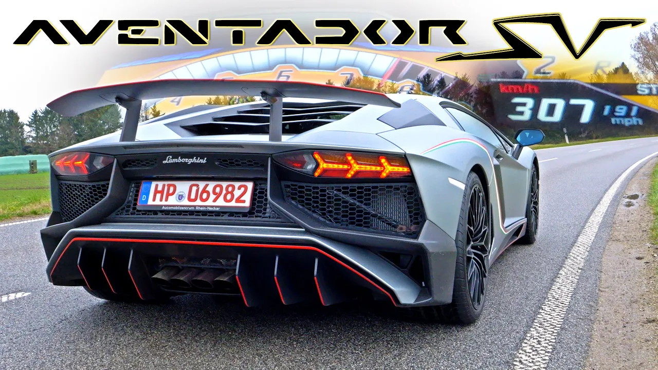 Lamborghini Aventador SV 750HP | 1 of 600 | INSANE V12 SOUND & Autobahn ONBOARD