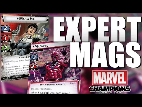 Marvel Champions Maria Hill vs Expert Magneto Live Replay