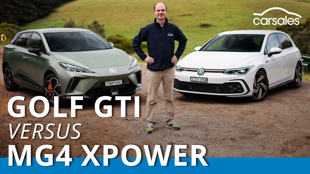 2023 MG4 XPOWER v Volkswagen Golf GTI Comparison | Can MG’s new EV rocket topple the hot hatch king?