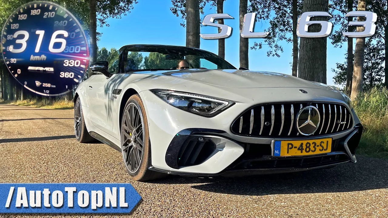2023 Mercedes-AMG SL63 | 0-316 ACCELERATION TOP SPEED & SOUND by AutoTopNL