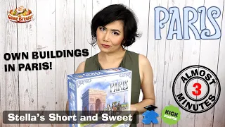 Paris Board Game - Stella's Short and Sweet. A Kickstarter Preview