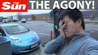 It took 12 hours for a 10-year old Nissan Leaf to travel only 300 miles