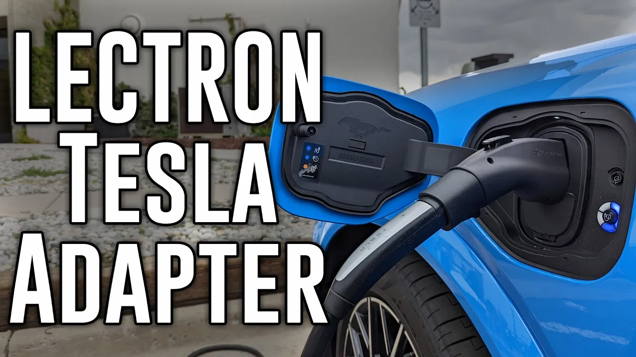 Charge your Mach-E on Tesla chargers using the Lectron Tesla Adapter!