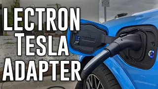 Charge your Mach-E on Tesla chargers using the Lectron Tesla Adapter!