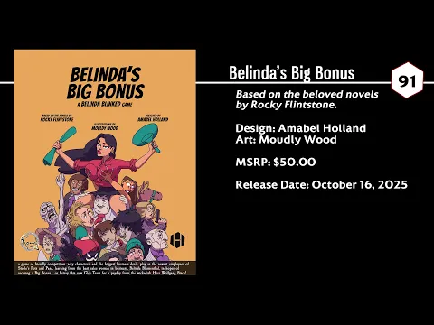 Belinda's Big Bonus - a Belinda Blinked board game (overview)
