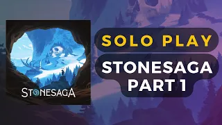 Stonesaga Board Game - Solo Gameplay - Day 1 - Seeds on the Wind Challenge | DaniCha